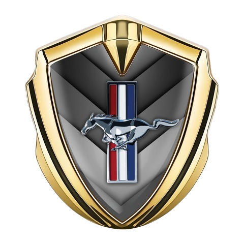 Ford Mustang Trunk Emblem Badge Gold V Plates Color Design