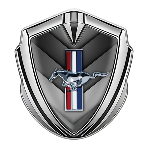 Ford Mustang Trunk Emblem Badge Silver V Plates Color Design