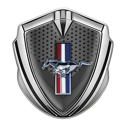 Ford Mustang Bodyside Emblem Silver Grille V Shaped Plates