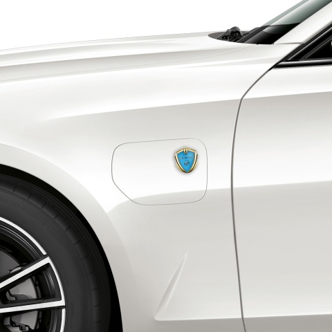 Buick Self Adhesive Bodyside Emblem Gold Blue Base Chrome Logo