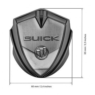 Buick Tuning Emblem Self Adhesive Graphite Center Plate Grunge Design