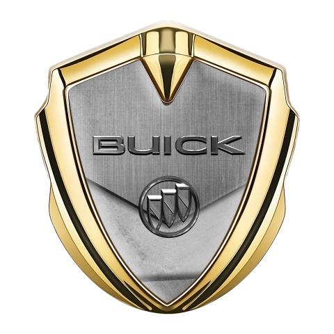 Buick Tuning Emblem Self Adhesive Gold Center Plate Grunge Design
