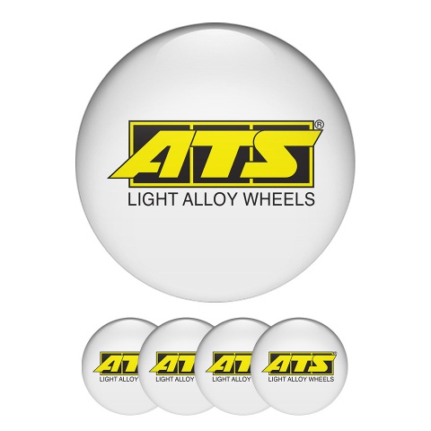 ATS Wheel Center Caps Emblem White Line