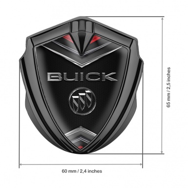 Buick Fender Emblem Badge Graphite Dark Grille V Style Elements