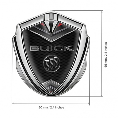 Buick Fender Emblem Badge Silver Dark Grille V Style Elements