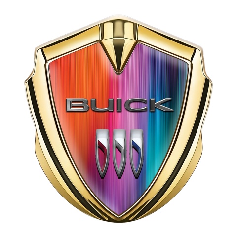 Buick Fender Emblem Badge Gold Color Palette Classic Shields Logo
