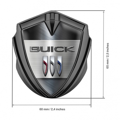 Buick Trunk Emblem Badge Graphite Metallic Plate Shield Logo Design