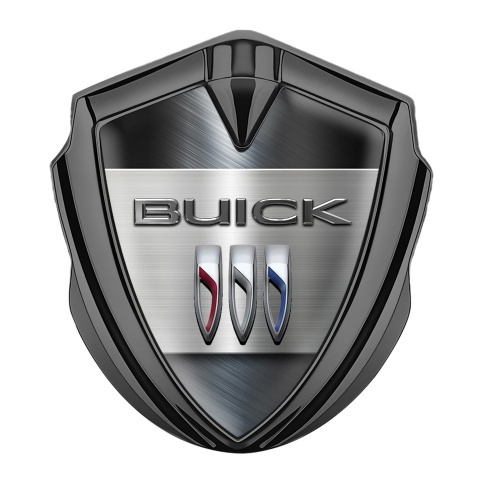 Buick Trunk Emblem Badge Graphite Metallic Plate Shield Logo Design