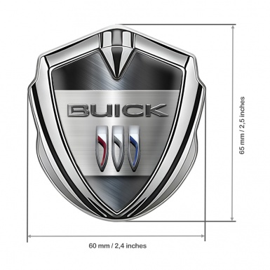 Buick Trunk Emblem Badge Silver Metallic Plate Shield Logo Design