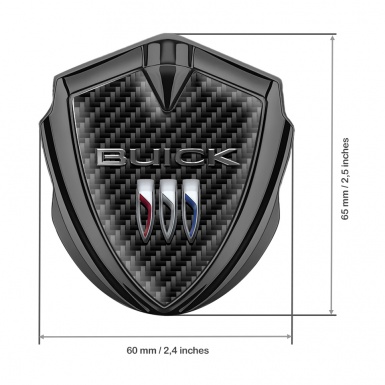 Buick Tuning Emblem Self Adhesive Graphite Carbon Base Clean Logo