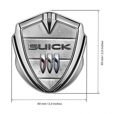 Buick Self Adhesive Bodyside Emblem Silver Stone Plates Edition