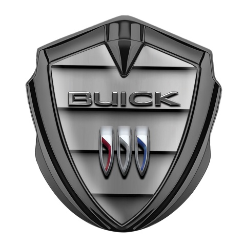 Buick Trunk Emblem Badge Graphite Shutter Effect Chrome Edition