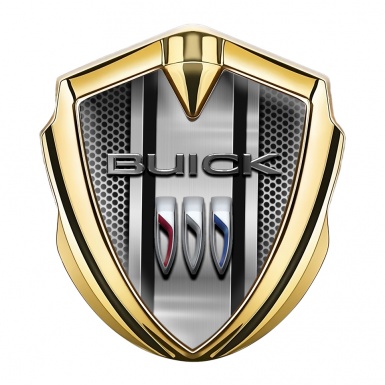 Buick Fender Metal Emblem Gold Metal Grille Sport Stripe Design