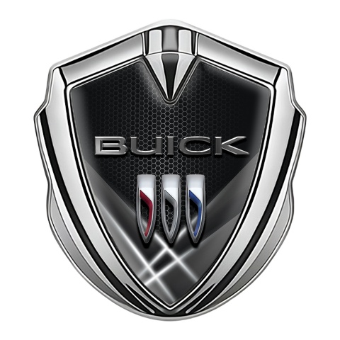 Buick Self Adhesive Bodyside Emblem Silver Outer Glow Effect