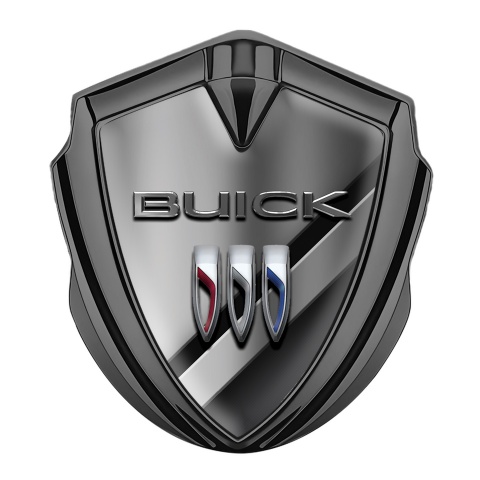 Buick Tuning Emblem Self Adhesive Graphite Diagonal Gradient Design