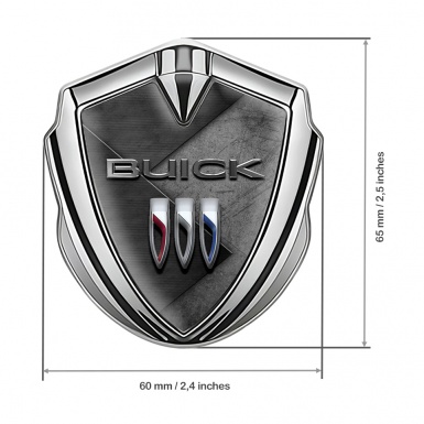 Buick Self Adhesive Bodyside Emblem Silver Stylish Plates Design