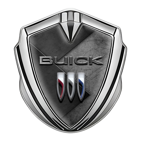 Buick Self Adhesive Bodyside Emblem Silver Stylish Plates Design