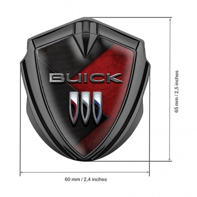 Buick Trunk Emblem Badge Graphite Stylish Red Plates Edition