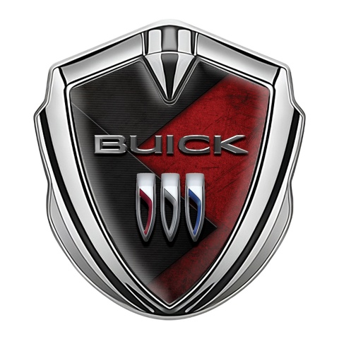 Buick Trunk Emblem Badge Silver Stylish Red Plates Edition