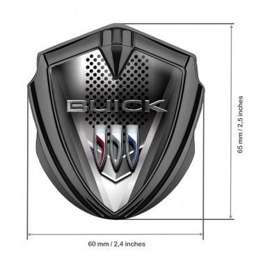 Buick Trunk Emblem Graphite Metallic Plate Chromed Logo Effect
