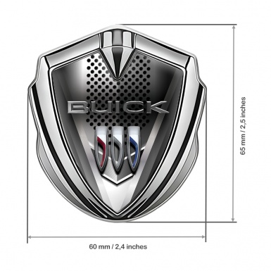 Buick Trunk Emblem Silver Metallic Plate Chromed Logo Effect