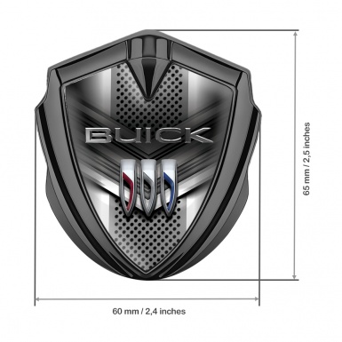 Buick 3D Car Metal Emblem Graphite Metallic Mesh V Elements Design