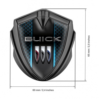 Buick Bodyside Badge Self Adhesive Graphite Blue Grille Glow Effect