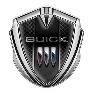 Buick Fender Emblem Badge Silver Dark Grille Glow Effect