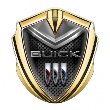 Buick Trunk Emblem Badge Gold Dark Grille Grey Cap Elements