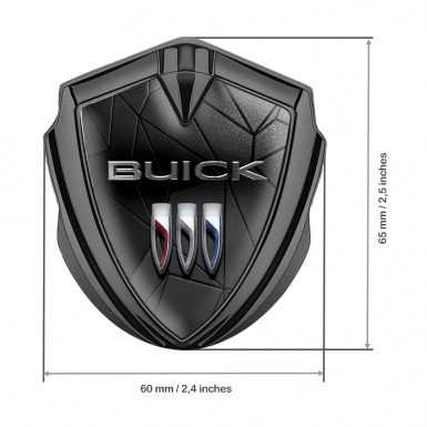 Buick Trunk Metal Emblem Graphite Dark Mosaic Template Design