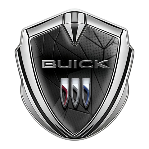 Buick Trunk Metal Emblem Silver Dark Mosaic Template Design