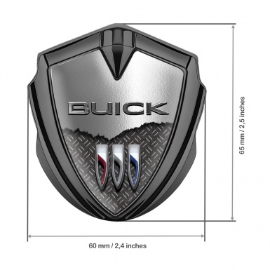 Buick 3D Car Metal Emblem Graphite Half Torn Metal Template