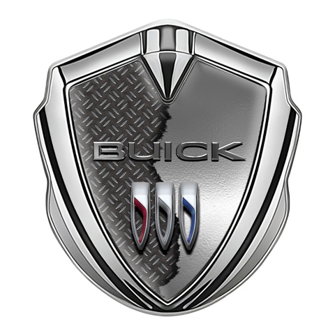 Buick Bodyside Badge Self Adhesive Silver Metal Deck Clean Logo