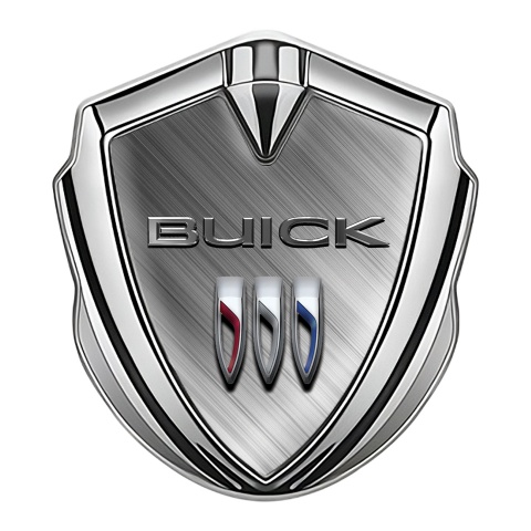 Buick Trunk Metal Emblem Silver Diagonal Lines Template Design