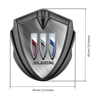 Buick Trunk Metal Emblem Badge Graphite Diagonal Mesh Big Logo