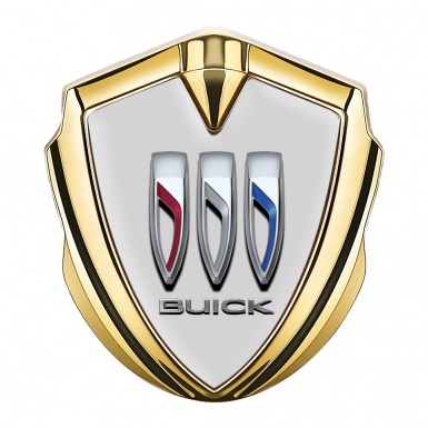 Buick Self Adhesive Bodyside Emblem Gold Grey Motive Big Logo