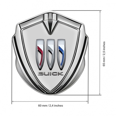 Buick Self Adhesive Bodyside Emblem Silver Grey Motive Big Logo