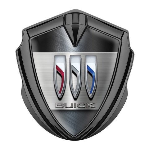Buick 3D Car Metal Emblem Graphite Stylish Plate Metallic Effect