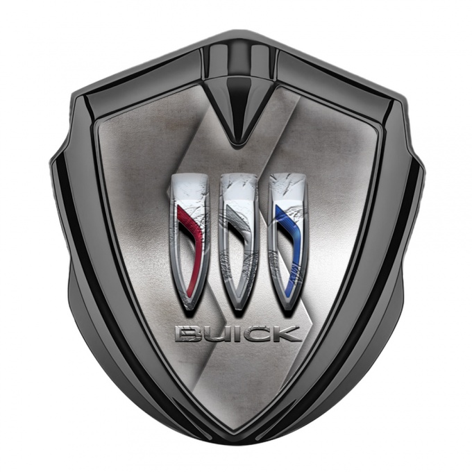 Buick Bodyside Emblem Graphite Metallic Curve 3D Shields Edition