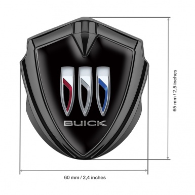 Buick Tuning Emblem Self Adhesive Graphite Black Dome Color Shields