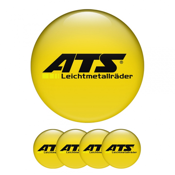 ATS Silicone Stickers Center Hub Yellow Background