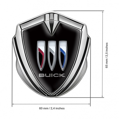 Buick Tuning Emblem Self Adhesive Silver Black Dome Color Shields