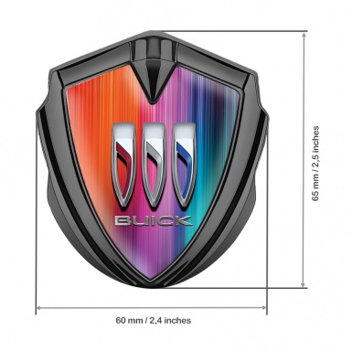Buick 3D Car Metal Emblem Graphite Aurora Effect Color Shields