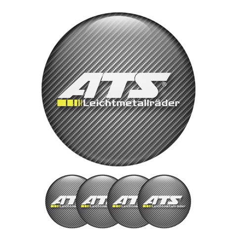 ATS Center Hub Dome Stickers Carbon Classic