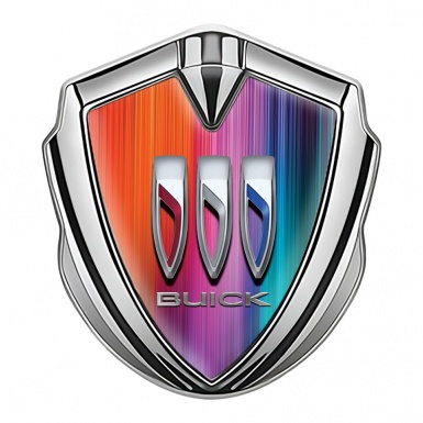 Buick 3D Car Metal Emblem Silver Aurora Effect Color Shields