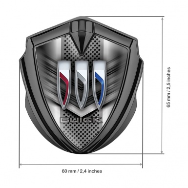 Buick Bodyside Emblem Graphite Dark Mask Effect Tricolor Edition