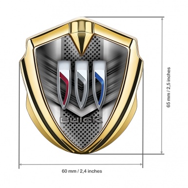 Buick Bodyside Emblem Gold Dark Mask Effect Tricolor Edition