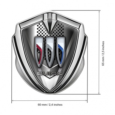 Buick Trunk Emblem Badge Silver Grinder Style Blade Effect Design