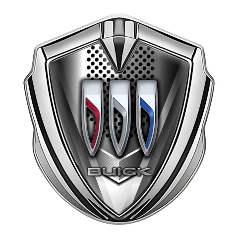 Buick Trunk Emblem Badge Silver Grinder Style Blade Effect Design