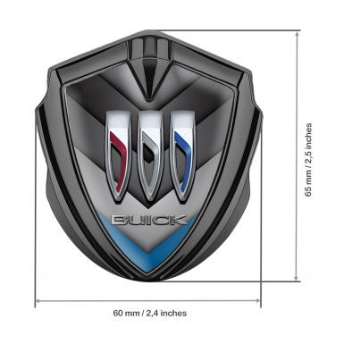 Buick Bodyside Badge Self Adhesive Graphite V Shape Large Shields